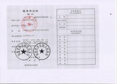 世恒稅務登記證副本
